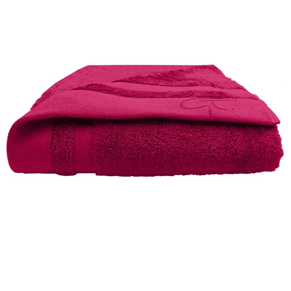 drap de douche ligne bambou couleur azalée