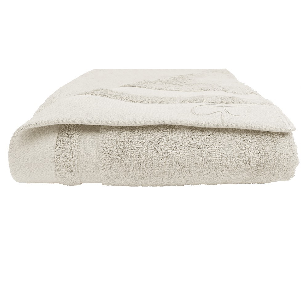 drap de douche ligne bambou couleur ecru