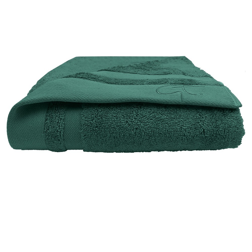 drap de douche ligne bambou couleur turquoise