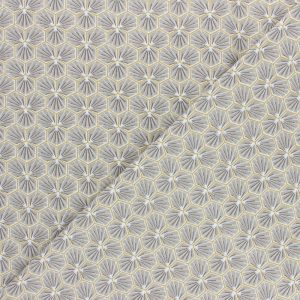 tissu cretonne en coton imprimé garanti Oeko-Tex REF RIAD coloris taupe