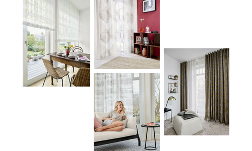 Nouvelle Collection tissus voilages pour rideaux SILHOUETTES marque allemande ADO qualité garantit