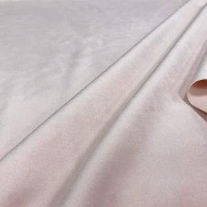 Velours ras uni couleur rose poudre