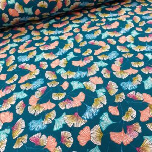 tissu cretonne en coton imprimé garanti Oeko-Tex REF APHRODITE COL CANARD
