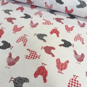 tissu en coton label oekotex , léger et souple avec un joli motif imprimé coloré , pour coudre vêtements et petites créations Déco DIY