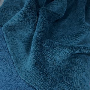 microfibre bambou BLEU CANARD en largeur 150cm pour serviettes et lingettes lavables