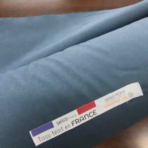 tissu coton souple teint en France en largeur 150cm
