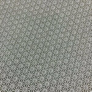 tissu coton imprimé OEKOTEX SAKI gris blanc