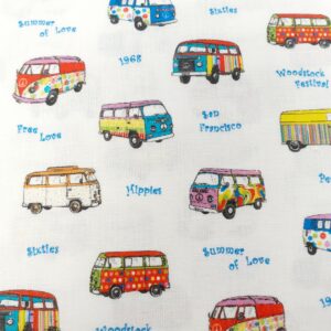 tissu coton fin, label oekotex, imprimé pour coudre vêtements et petites créations Déco DIY