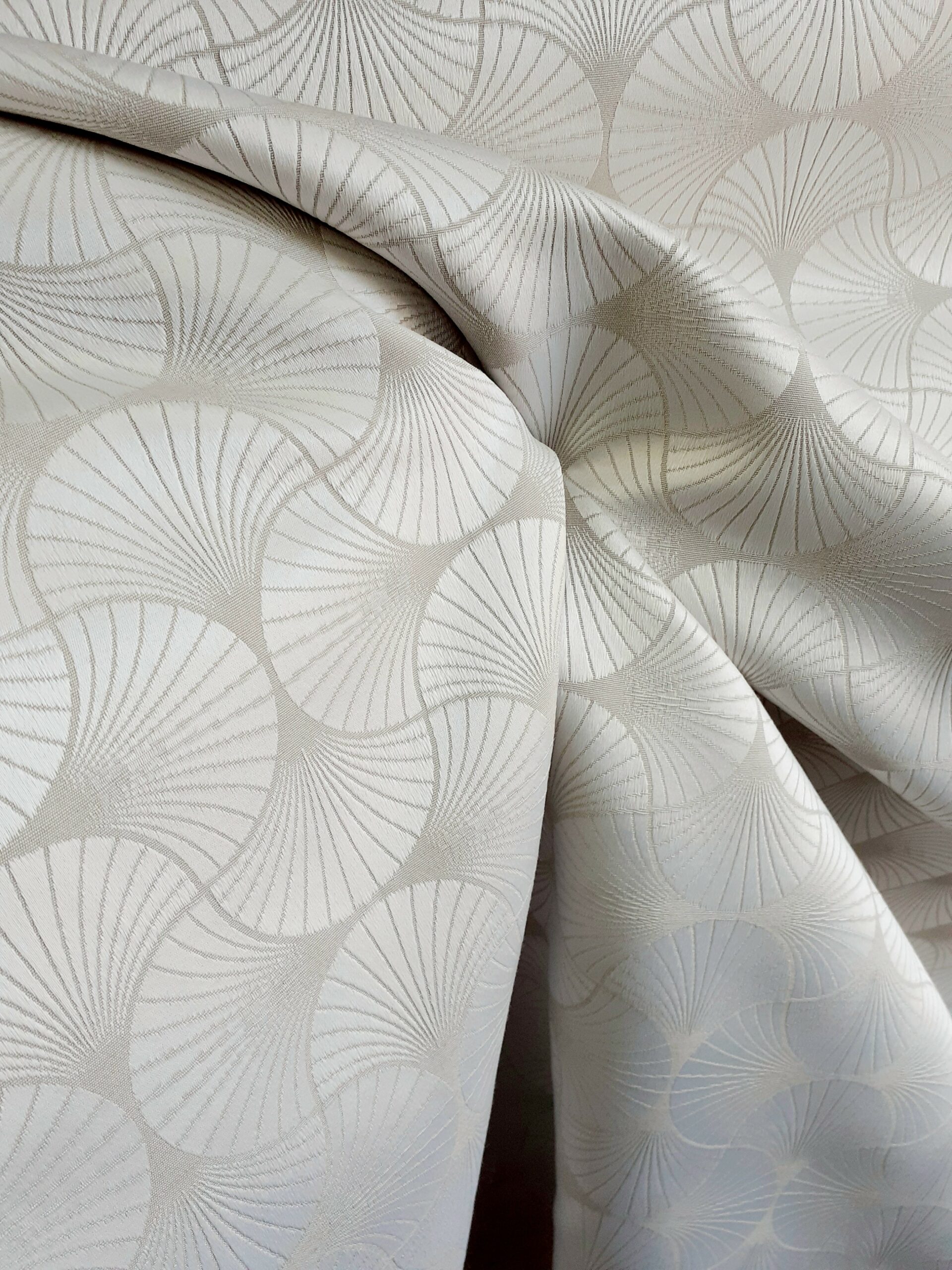 Tissu tissé jacquard – FREDA col GALET x 50 cm – Image 4