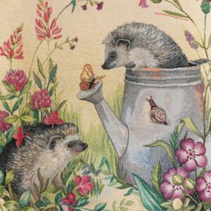 carré tapisserie 45 45cm motif 2 Hérissons mignons