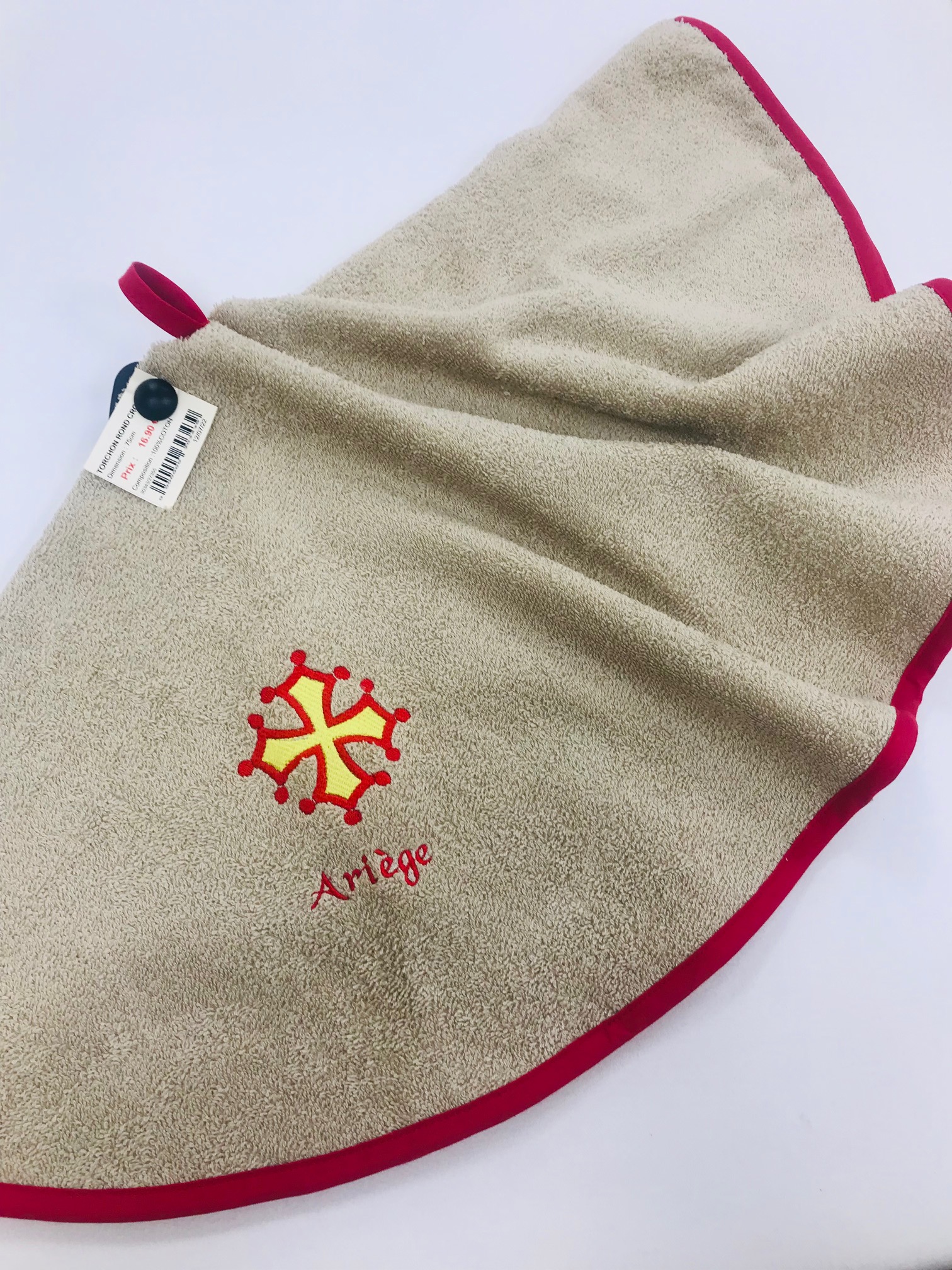 torchon CAZAMEA made in Ariège Broderie au choix MONTSEGUR LAVELANET ARIEGE