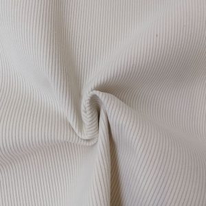 tissu velours côtelé petites rayures REF starsky coloris écru