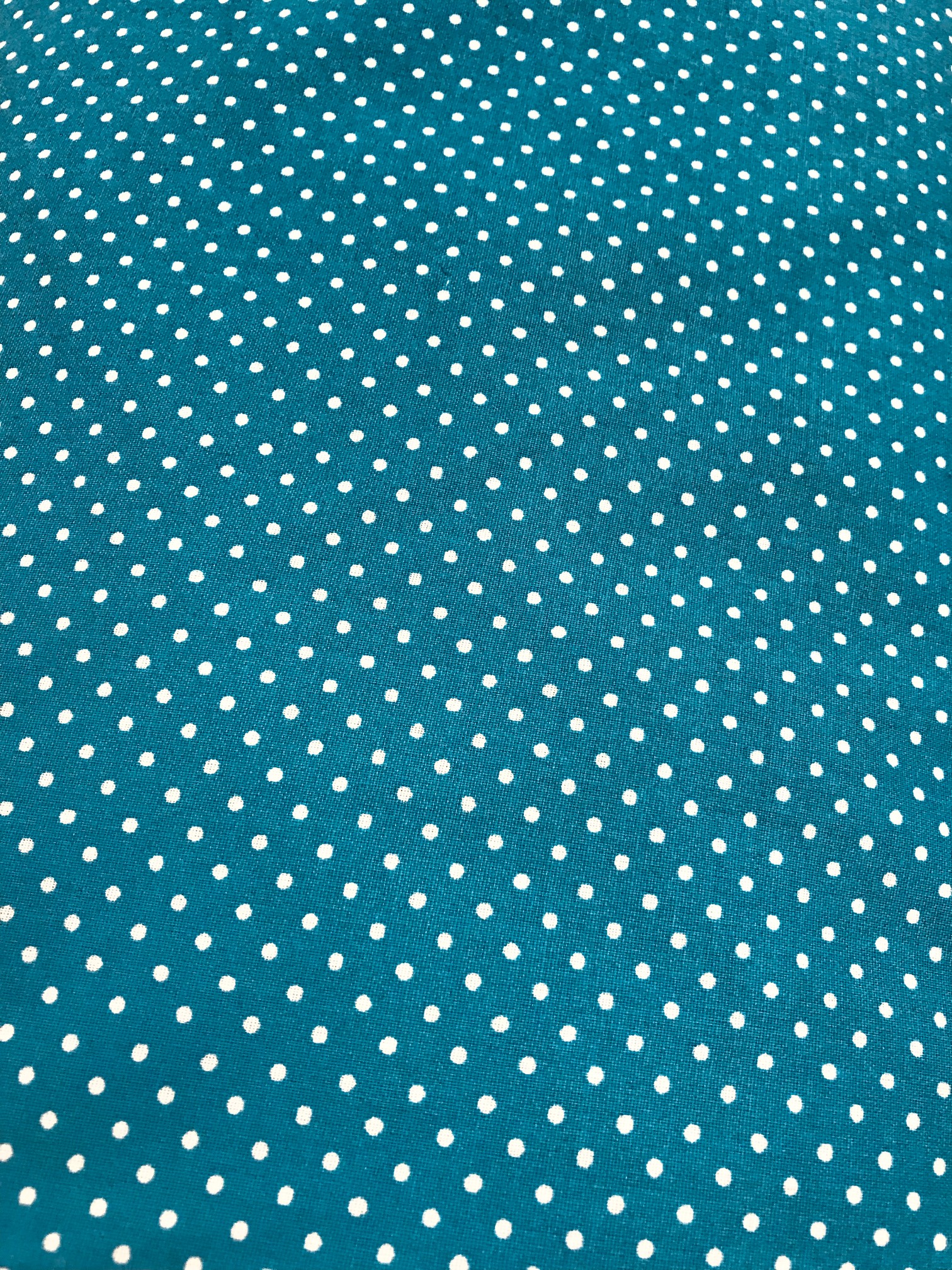 tissu coton à pois bleu canard REF PISELLI