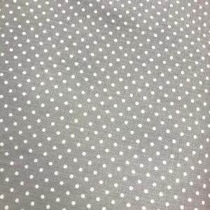 tissu coton pois gris REF PISELLI