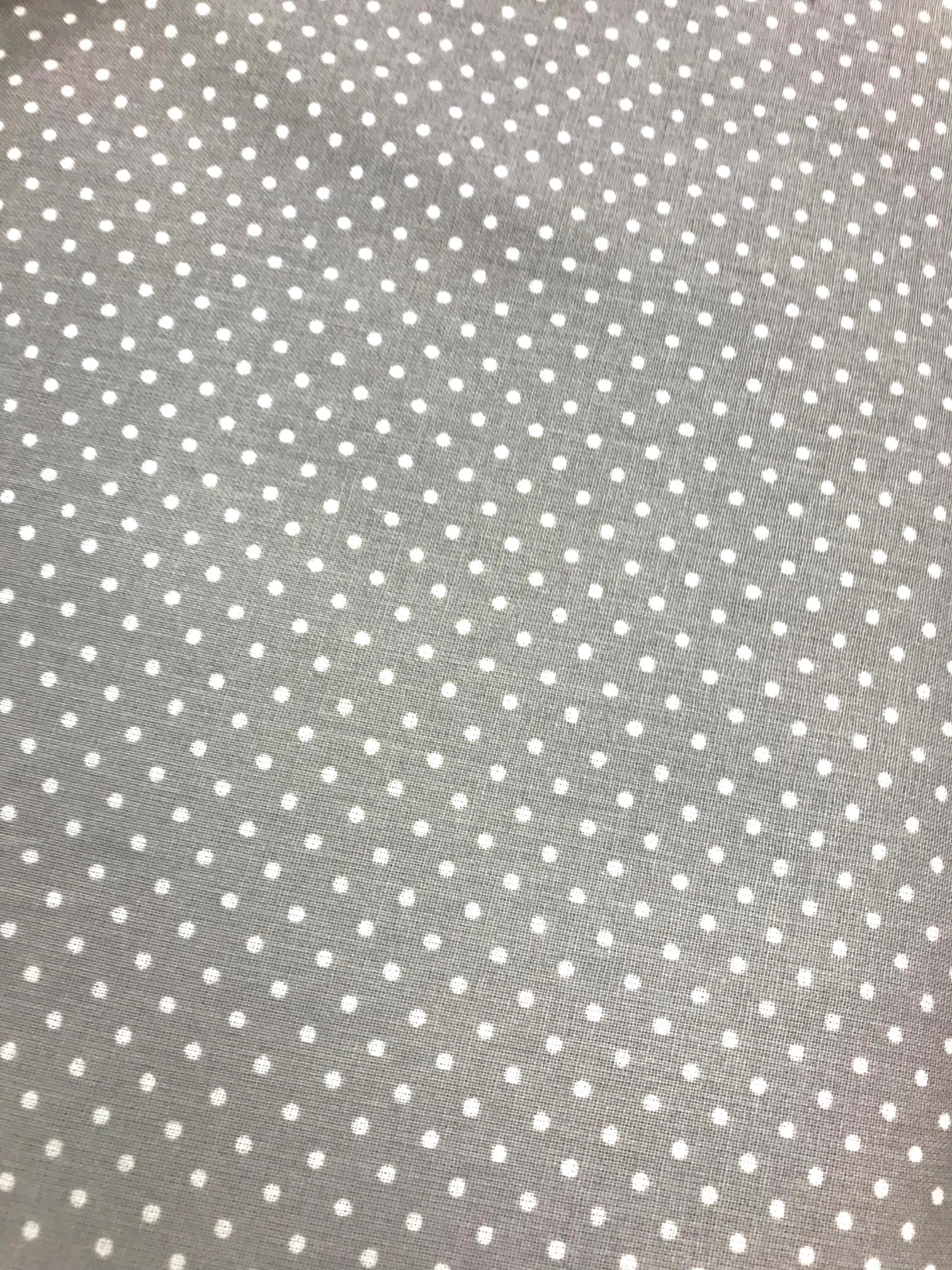tissu coton pois gris REF PISELLI