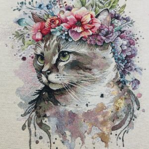 carré jacquard tapisserie 47*47cm pour créer vos coussins, sacs, réalisations DIY