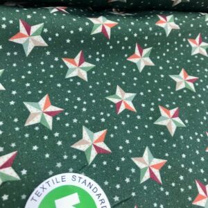 Tissu coton imprimé labellisé bio oekotex pour toutes coutures DIY et jolis vêtements