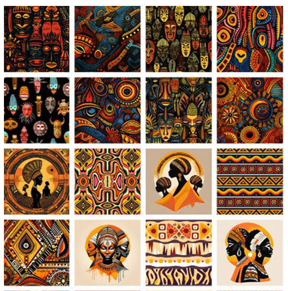 lot 16 carrés lingettes AFRICA