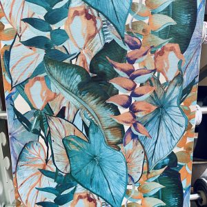toile plein air pour chilienne en 45cm de large REF GUYANE BLEU / DRALON OEKOTEX TEFLON ANTI TACHES OUTDOOR
