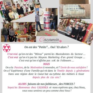 CAZAMEA notre histoire