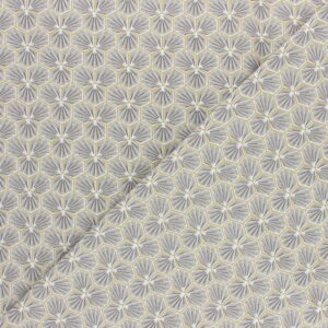 tissu cretonne en coton imprimé garanti Oeko-Tex REF RIAD coloris taupe