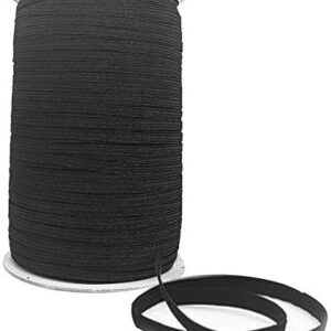 élastique pour masques plat en 7mm coloris noir protection contre covid 19 coronavirus