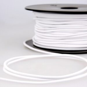 élastique rond à chapeau blanc
