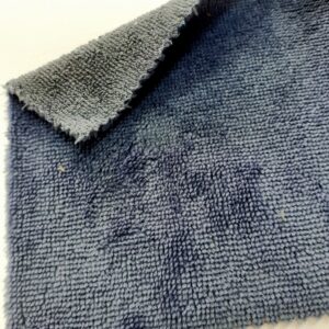 tissus éponge microfibre bambou coloris bleu jean en largeur 150cm pour serviettes et lingettes lavables