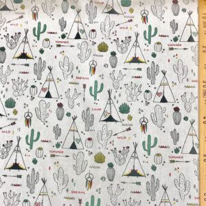tissu coton fin imprimé petits motifs