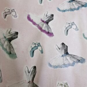 tissu coton imprimé tutus danseuses
