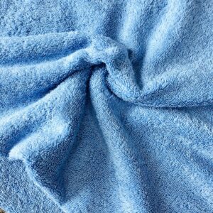 tissu éponge coton en largeur 150cm coloris bleu clair