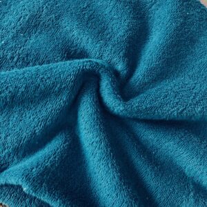 tissu éponge coton en largeur 150cm coloris bleu canard