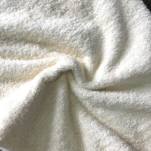 tissu éponge coton en largeur 150cm coloris écru