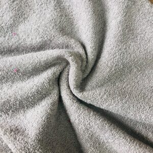 tissu éponge coton en largeur 150cm coloris gris clair