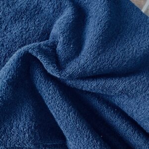 tissu éponge coton en largeur 150cm coloris bleu marine