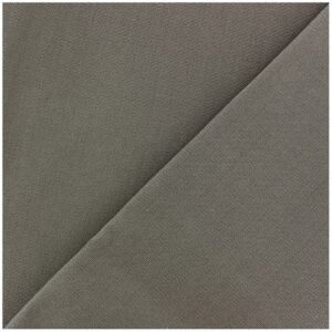 tissu coton taupe popeline