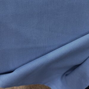 tissu JEKYLL ROUZIC BLEU VIEL en coton uni léger