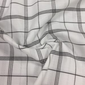 Tissu tissé teint - Carreaux cuistot noir/blanc x 10 cm