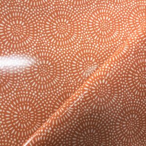 NAPPAGE COTON PVC - Melba - Corail x 10 cm