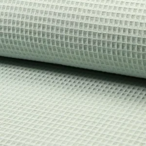 tissu nid d'abeille vendu par 10cm en largeur 150cm LABEL oekotex coloris vert clair
