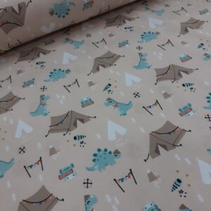 tissu jersey fin bio et oekotex motifs enfantins