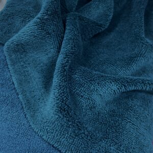 microfibre bambou BLEU CANARD en largeur 150cm pour serviettes et lingettes lavables