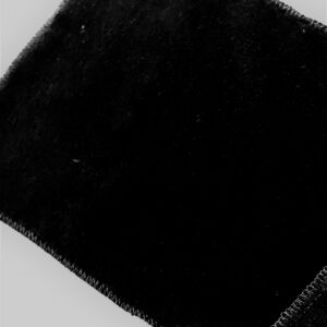 tissus éponge microfibre bambou coloris noir en largeur 150cm pour serviettes et lingettes lavables