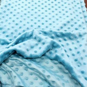 Tissu Minky motifs pois en relief Tout doux pour coudre et créer des Accessoires et vêtements pour Bébés et enfants