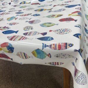 TISSU COTON ENDUIT PVC POISSONS