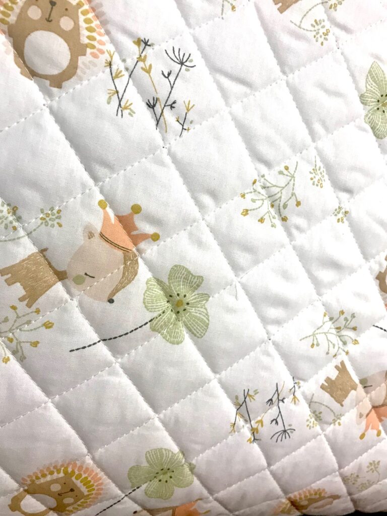 tissu matelassé dougle face réversible motifs enfantins oekotex