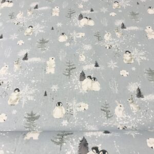 tissu coton fin imprimé motifs animaliers naïfs en impression numérique oekotex