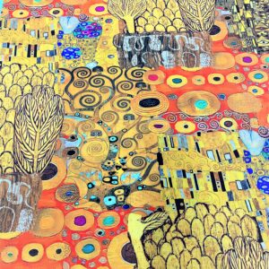 tissus d'ameublement style gustav klimt