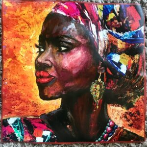 carré en similicuir 45*45cm pour créer sacs ou coussins BELLE AFRICAINE