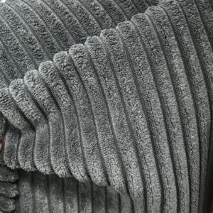 tissu ameublement Velours épais avec rayures cotelées larges XL pour rideaux et sièges
